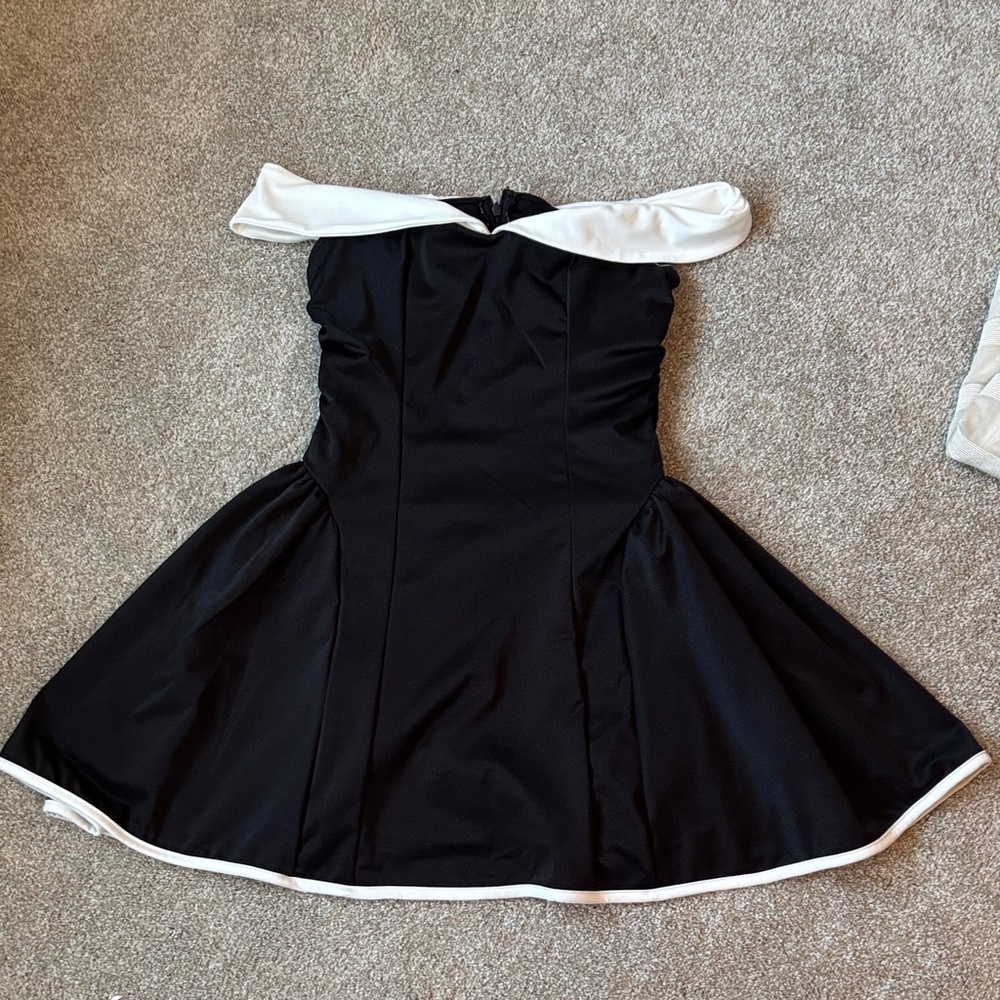 SHEIN Black and White Dress